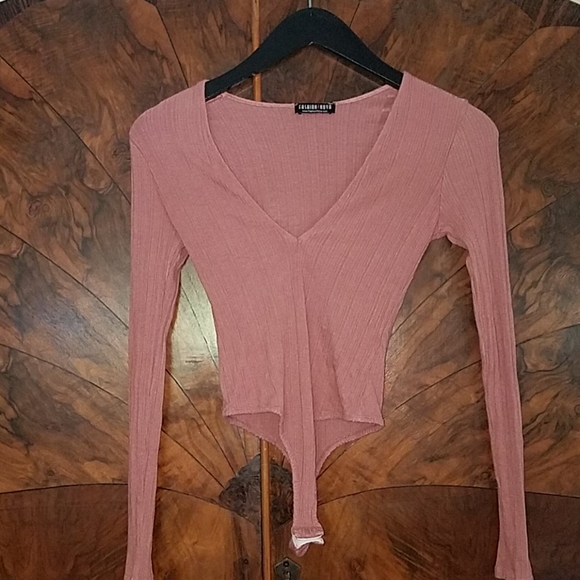 FASHION NOVA Ribbed Bodysuit - Picture 2 of 4